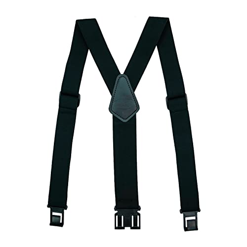 MELOTOUGH Perry Suspenders Men's Elastic Hook End Camouflage Belt Clip Suspenders(Black)