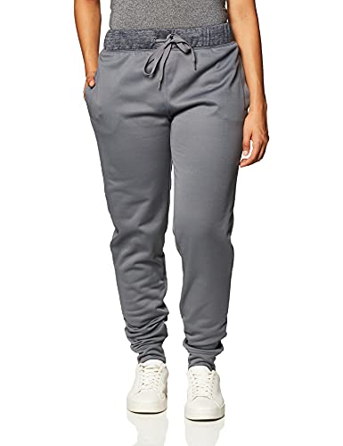 Hanes Women's Sport Performance Fleece Jogger Pants with Pockets, Dada Grey Solid/Dada Grey Heather, XL