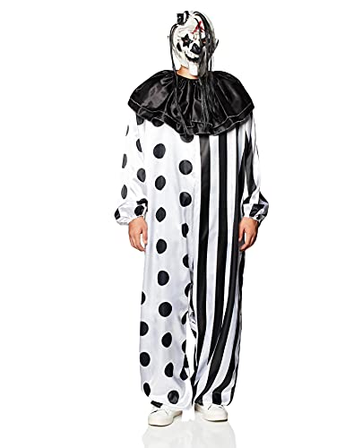 Fun World unisex adults Plsz Killer Clown Cstm Adult Sized Costumes, White, Plus