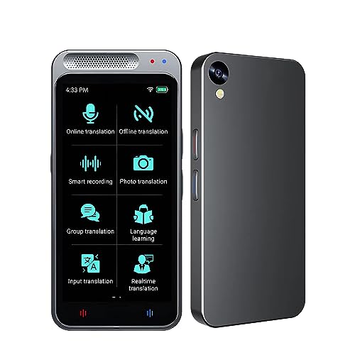 Language Translator Device,Instant Translation Device,Portable Translator with 138 Languages,Smart Voice Photo Translator Real Time,Offline Online Translation for Travel,Business and Learning