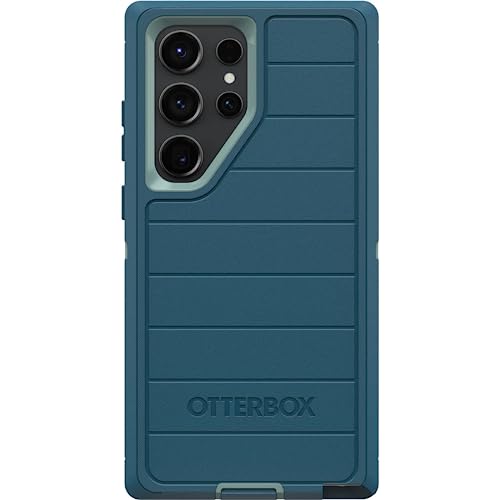 OtterBox Galaxy S23 Ultra (Only) - Defender Series Case - Manoeuvre (Blue) - Rugged & Durable - with Port Protection - Case Only - Microbial Defense Protection - Non-Retail Packaging