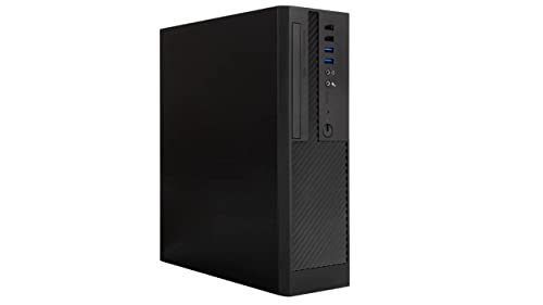 IN WIN Micro-ATX Desktop case, 9L Compact Size, pre-Installed Standard TFX 300W Power Supply and 80mm Fan x 1 (CK722.FF300TB3)