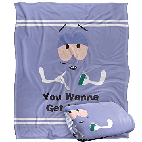 South Park Towelie Wanna Get High Officially Licensed Silky Touch Super Soft Throw Blanket 50" x 60"