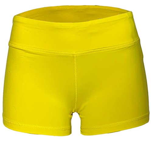 Epic MMA Gear Yoga Stretch Booty Shorts (Medium, Yellow)