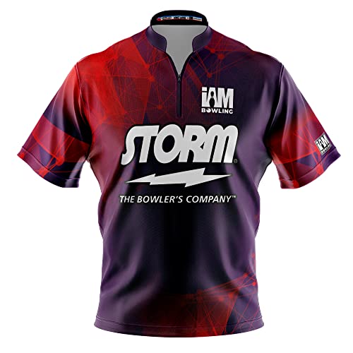 Logo Infusion Dye-Sublimated Bowling Jersey (Sash Collar) - I AM Bowling Fun Design 2002-ST - Storm (Men's XL)