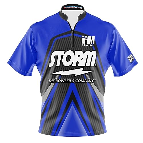 Logo Infusion Dye-Sublimated Bowling Jersey (Sash Collar) - I AM Bowling Fun Design 2027-ST - Storm (XX-Large)