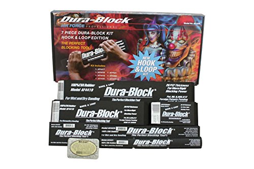 Dura-Block AF44HL Hook & Loop Black 7-Piece Sanding Block Set