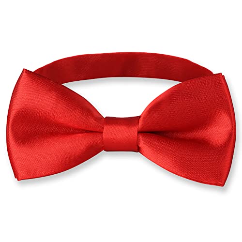 BOWKITE Adjustable Boys Kids Bow Tie Solid Pre Tied for Wedding Party Dress up