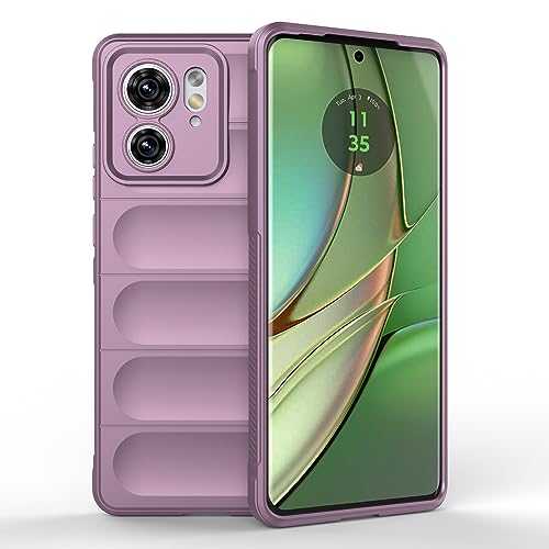 Compatible with Motorola Edge 40 Case Cover,TPU Mobile Phone Soft Compatible with Motorola Moto Edge 40 5G Case Cover Purple