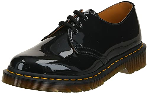 Dr. Martens Women's 1461 W Oxford,Black Patent,6 UK/8 M US