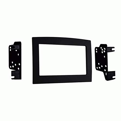 Carxtc Double Din Install Car Stereo Dash Kit for a Aftermarket Radio Fits 2006-2009 Dodge Ram Pickup 2500, 3500 Trim Bezel is Painted Matte Black Non Navigation Replacement