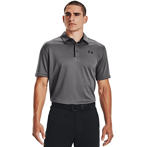 Under Armour Men's Tech Golf Polo , Graphite (040)/Black , X-Large