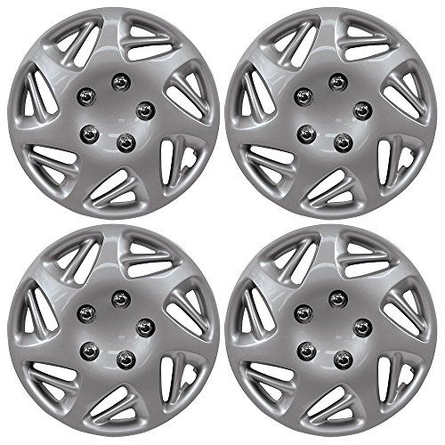 Custom Accessories 96903 Silver 17" Wheel Cover, Set of 4