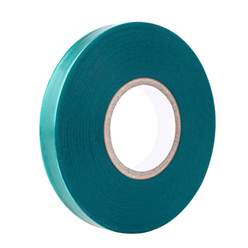 Easytle Stretch Tie Tape Roll, 1/2" 150ft Garden Tie Tape, Thick Sturdy Plant Ribbon Garden Green Vinyl Stake Gardening Tools for Indoor Outdoor Patio Plant Use