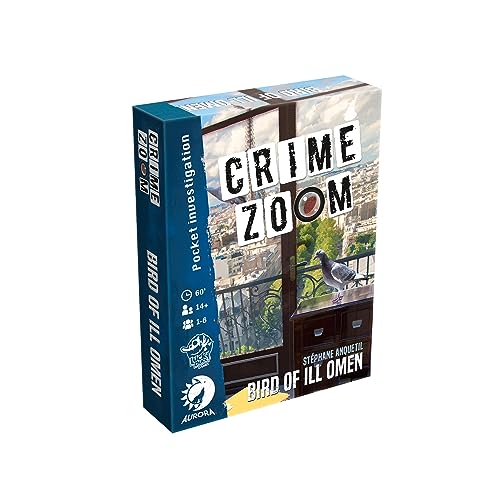 Crime Zoom: Bird of Ill Omen - Engaging Detective Card Game for Mystery Lovers, Cooperative Game for Kids and Adults, Ages 14+, 1-6 Players, 60 Minute Playtime, Made by Lucky Duck Games