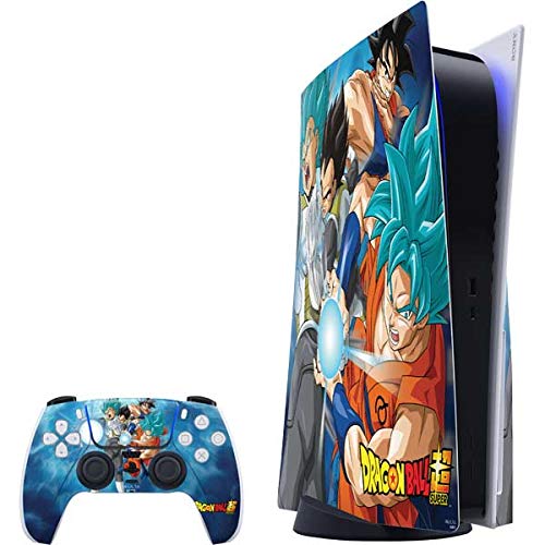 Skinit Decal Gaming Skin Compatible with PS5 Console and Controller - Officially Licensed Dragon Ball Super Goku Vegeta Super Ball Design