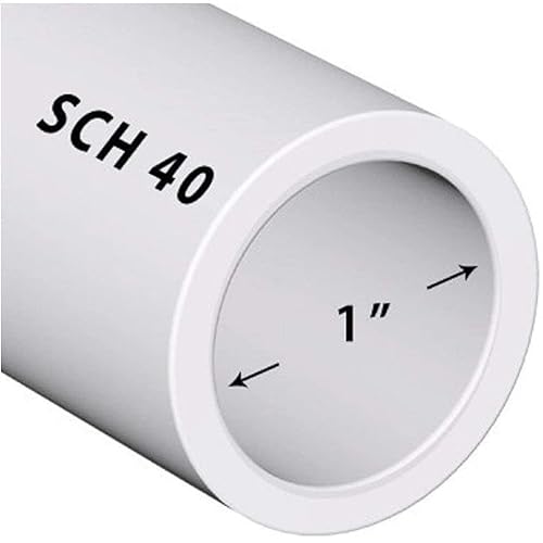 PVC Pipe Sch40 1 Inch (1.0) White Custom Length