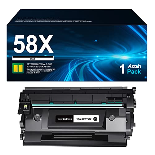 CF258X 58X Toner Cartridge Black Compatible for HP 58X 58A HP Toner Cartridge CF258A , for HP Laserjet Pro M428fdw M404n M404dn M428fdn M404 Toner, Enterprise M406dn M430f, 2 Black, with CHIP