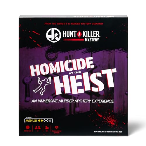 Hunt A Killer Homicide at The Heist - Solve a Murder of a Brilliant Thief - for True Crime Fans with Documents & Puzzles - Murder Mystery Game for Adults - Solve Crimes at Game Night or Date Night