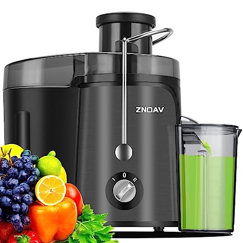 Juicer Machine, 600W Juicer with 3.5 Wide Mouth for Whole Fruits and Veg, Juice Extractor with 3 Speeds, BPA Free, Easy to Clean, Compact Centrifugal Juicer Anti-drip