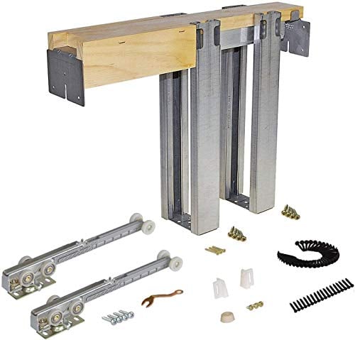 Johnson Hardware 1500 Soft Close Series Commercial Grade Pocket Door Frame for 2x4 Stud Wall (28 inch x 80 inch)