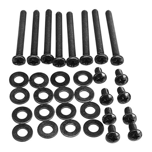 Water Cooling Radiator Fitting Screws Fan Mounting Screw Kit Durable Metal Water Cooling Radiator Screw Kit (Black)