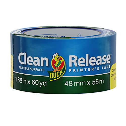 Duck Clean Release Blue Painter's Tape, 2-Inch (1.88-Inch x 60-Yard), Single Roll, 240195