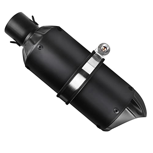 Universal Motorcycle Exhaust System Slip on Silencers & Mufflers with Exhaust Pipe 51mm Compatible with Grom ATV Dirt Bike Street Bike Scooter Exhaust Pipe Diameter 2"