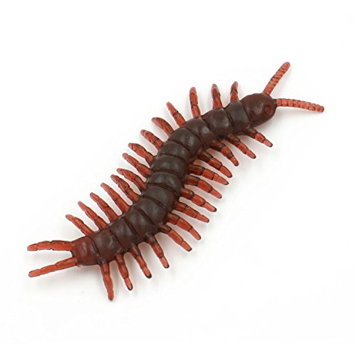 Cooplay 20pcs Vintage Mock Fake Plastic Centipede Scolopendra Insects Joke Toys Prank Scary Trick Bugs for Party