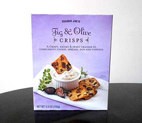 Trader Joe's Fig & Olive Crisps, Net WT. 5.3oz(150g)