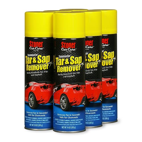 Stoner Car Care 91154-6PK 10-Ounce Tarminator Tar, Sap, and Asphalt Remover Safe on Automotive Paint and Chrome on Cars, Trucks, RVs, Motorcycles, and Boats, Pack of 6