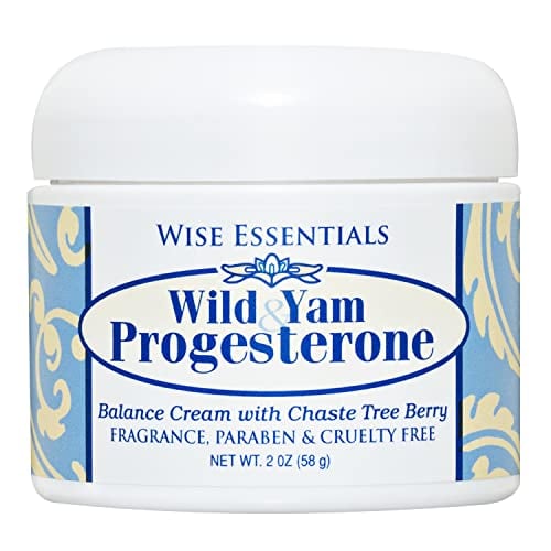 Progesterone Cream for Women Paraben Free  Natural (bioidentical) Balance Body Cream plus Phytoestrogens For Menopause with Wild Yam, Chaste Tree Berry Extract, Black Cohosh