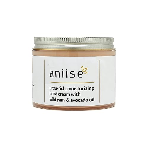 Aniise Ultra-Rich Moisturizing Hand Cream with Wild Yam and Avocado Oil, for Dry and Sensitive Skin Care, Vegan, Cruelty-free, Paraben-free, Non-GMO, Made in the USA.
