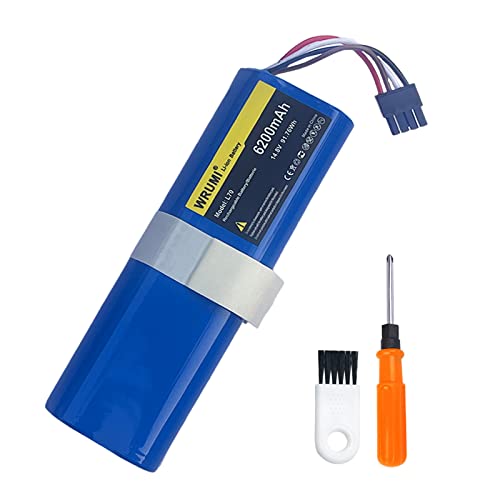 WRUMI 6200mAh Replacement Battery for Eufy Robovac L70 Hybrid, L10, T2190, T2190G21, Part Number INR18650M26-4S2P Robot Vacuum Cleaners Battery with Tools