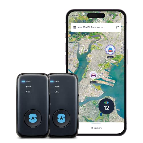 (2 Pack) Spytec GPS Mini GPS Tracker for Vehicles, Cars, Trucks, Loved Ones, Fleets, Hidden Tracker Device for Vehicles with Unlimited US and Worldwide Real-Time Tracking App - 4GLTE Super SIM Tracker