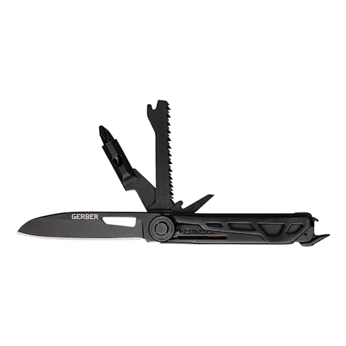 Gerber Gear Armbar Trade 8-in-1 Multi-tool - 2.5" Plain Edge Blade, Pry Bar, Hammer - EDC Gear and Equipment - Burnt Orange