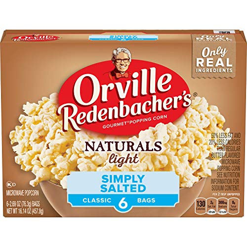 Orville Redenbacher's Salted Popcorn, 6 Count of 2.69 oz Each, 16.14 Ounce