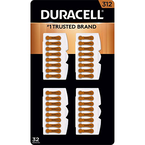 Duracell Hearing Aid Size 312 Batteries, 32 Count