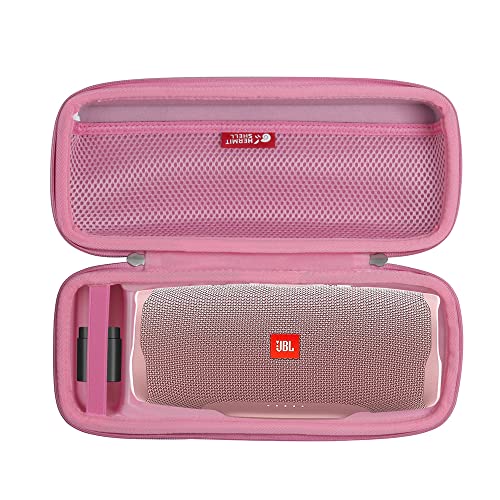 Hermitshell Travel Case for JBL Charge 5 / JBL Charge 4 Portable Bluetooth Speaker (Pink)