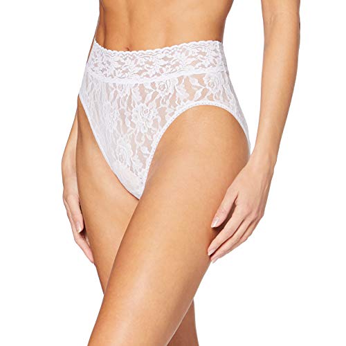 hanky panky Women's Signature Lace French Briefs, White, XL
