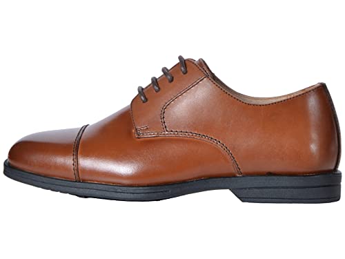 Florsheim Boy's, Reveal Cap Toe Oxford JR  Little Kid & Big Kid Cognac