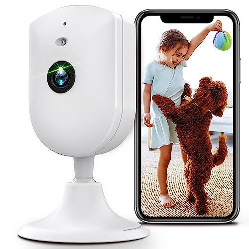 VIMTAG Indoor 2.5K/4MP HD WiFi Camera for Home Security/Pet/Dog/Cat/Baby with Phone App, AI Human/Sound/Motion Detection, Night Vision, 2-Way Audio, Cloud/Max 512GB TF Card Storage, Support Alexa