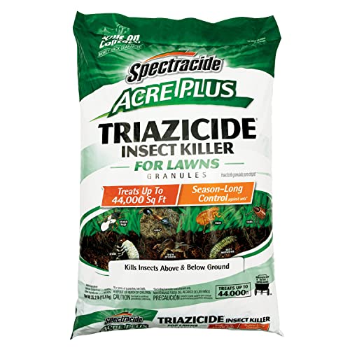 Spectracide Triazicide Acre Plus Insect Killer Granules For Lawns, Protects Lawns, Vegetables, Fruit & Nut Trees, Roses, Flowers, Trees & Shrubs