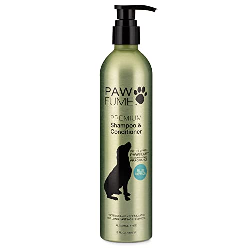 Pawfume Pet shampoo and Conditioner  Hypoallergenic Probiotic for best Smelly dogs, Puppies (Blue Ribbon)