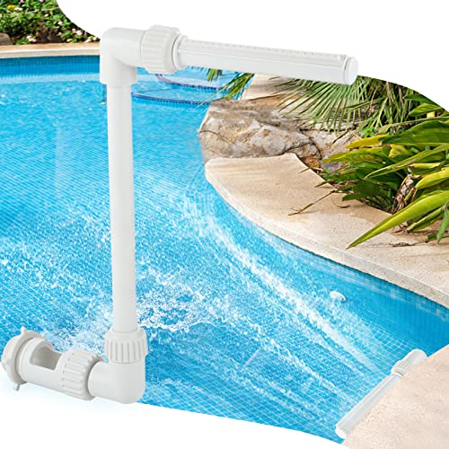 Hicello Pool Fountain for Swimming Pool, Adjustable Swimming Pool Waterfall Fountain Kit, Water Fun Sprinklers