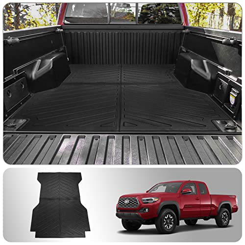 Thinzyou Truck Bed Mat Compatible with 2005-2023 Toyota Tacoma Trunk Bed Mat All Weather Bed Liner 6 Ft Long Bed 2022 Tacoma Accessories (6ft Long Bed Mat)