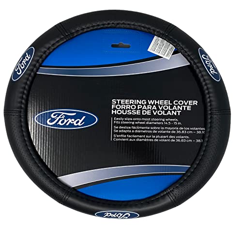 Plasticolor 006725R01 Ford Elite Premium Logo Steering Wheel Cover