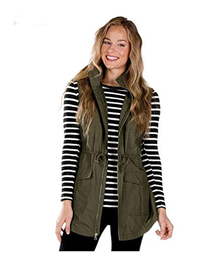 Charles River Apparel Women's Bristol Utility Vest, Olive, XX-Large