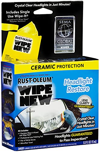 Rust-Oleum HDLCAL Wipe New Headlight Restore, 0.5 FL OZ