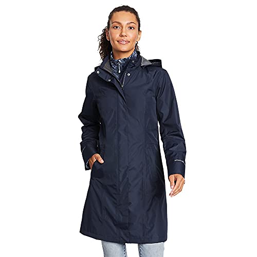 Eddie Bauer Women's Girl on the Go Trench Coat, Twilight, Large